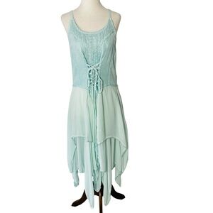 VINTAGE THE PYRAMID COLLECTION Lace Up Hippie Dress